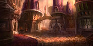 Early concept art of Dalaran