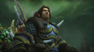 Varian Wrynn being run through by two Felguards