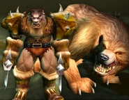 Early artwork of Rexxar and Misha
