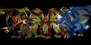 Dragons in World of Warcraft.