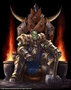 Thrall on the cover of Lord of the Clans.
