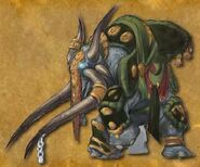 Early concept artwork of an elekk. The modern elekk has little resemblance to it.