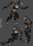 Female worgen (Early model)