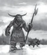 A female Icemist tauren, a female taunka?