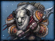 An image of a taunka, a "winter tauren".