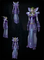 Night elf priest wearing Vestments of the Devout