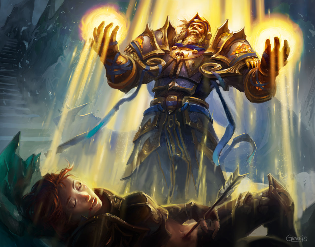 world of warcraft human paladin wallpaper