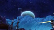 2 moons as seen from the docks in Lunarfall garrison