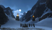 Facing the foot-access to the Peak of Serenity from the camp