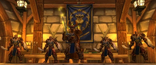 High Commander Halford Wyrmbane in Isle of Conquest, with his four 