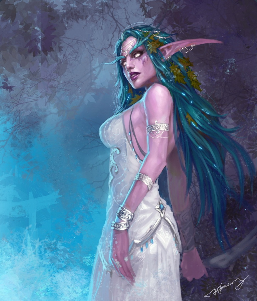 泰兰德·风语者,Tyrande Whisperwind,泰兰德·语风,Тиранда Шелест Ветра,魔獸世界,World of Warcraft,魔兽世界,WoW,Warcraft,暴雪,Blizzard,精灵女,Elf Girl