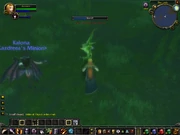 A player slaying a Young Threshadon when they still inhabited the Loch.