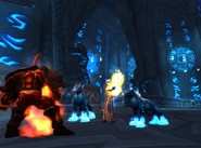 Orc Warrior fighting mobs in The Nexus