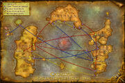 Cataclysm Boat and Zeppelin Route Map