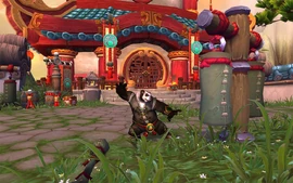 Pandaren training on the Wandering Isle