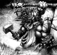 Tauren totem - Minotaur.jpg (228 KB) Image originaly used for the minotaur, later used in the "Tauren Totem" section of Warcraft III manual.