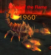 The Flame Scorpion form of a Druid of the Flame.