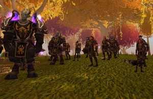 Soldiers of the Shattered Sun at the staging area