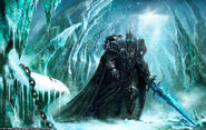 The Lich King roaming Icecrown.
