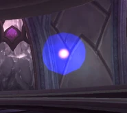 Upon death, a void god leaves behind a singularity-type anomaly which hovers over the spot it died.