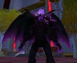 Warlock in demon form