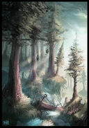 Grizzly Hills concept art as seen at BlizzCon 2007.