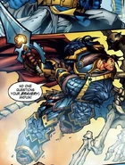 Varian wielding Shalamayne against the Scourge