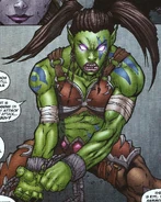 Garona as she appears in the comic.