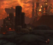 Where players end up after the explosion, at the very top.