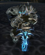 The Lich King after his frozen heart has been destroyed.