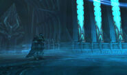 The Lich King arrives to retrieve Frostmourne.