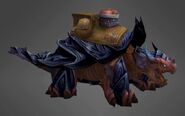Dragon turtle mount red