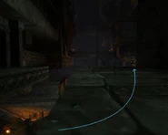 Once on the platform, walk straight ahead; he's by the edge of the platform.