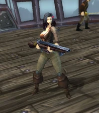 Lorna aboard the Horde gunship during Endgame.