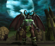 The final encounter with Illidan in Black Temple.