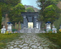 The Tomb of Uther as seen from The Path of Uther.