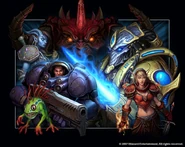 http://arsenal21.deviantart.com/art/BlizzCon-2007-Horizontal-163547818 (367 KB) BlizzCon 2007 key art.