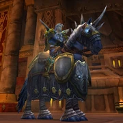 A paladin riding an Argent Charger