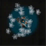 As it appears on the minimap.