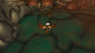 Close up of sunken slaughterhouse