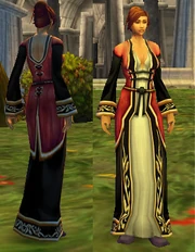 Human female wearing the Robes of the Royal Crown