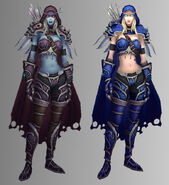 Sylvanas Windrunner dead & living - comparison