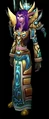 Night Elf Priest wearing Vestments of Transcendence