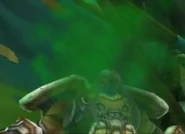 Tobias vomitting gas in his interview.