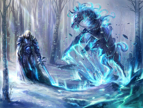Arthas and his horse