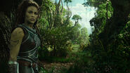 Garona as portrayed by Paula Patton in the Warcraft movie