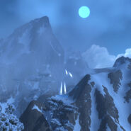 The avalanche as seen from the Peak of Serenity