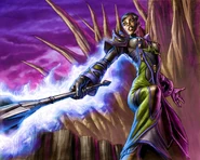 Drain Mana: Tremendous power comes from a warlock's ability to sustain complex rituals.