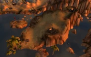 The ravaged land in front of Northwatch