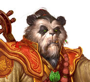 Artwork of a Pandaren.